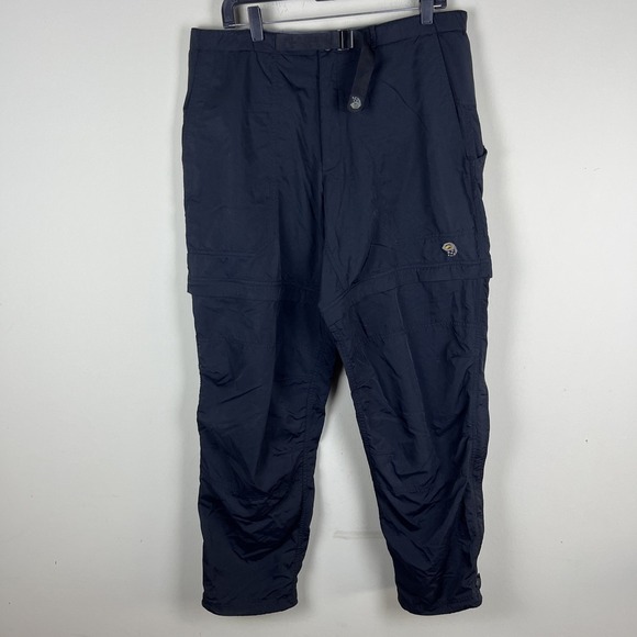 MOUNTAIN HARDWEAR‎ Size L Mens Nylon Blend Zip Pocket Windproof Track Pants - Picture 1 of 10